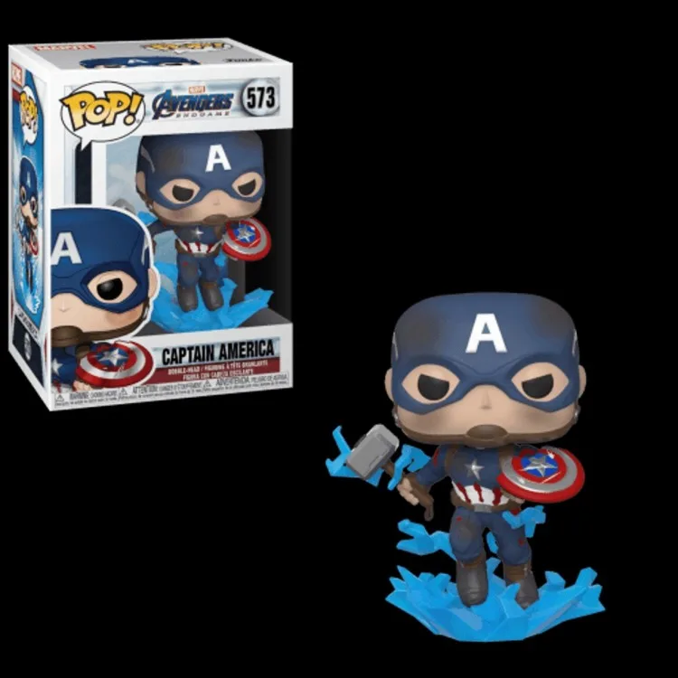 خرید عروسک POP! - شخصیت Captain America با سپر شکسته و میولنیر از فیلم Avengers: Endgame