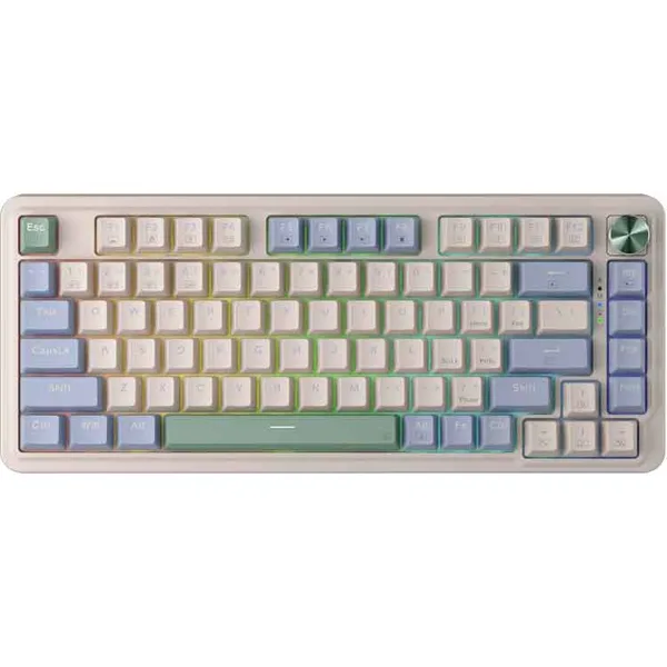 خرید کیبورد Redragon Ucal Pro - بی سیم - سوییچ مکانیکی قرمز - رنگ Vintage Blue