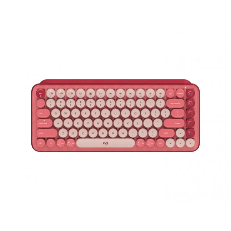 خرید کیبورد Logitech POP Keys - بی سیم - سوییچ مکانیکی - رنگ Heartbreaker