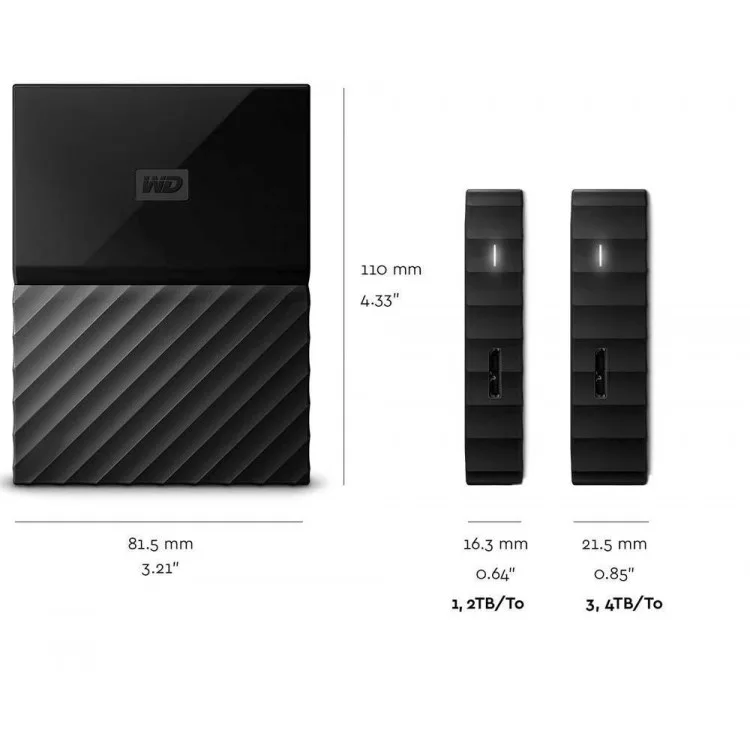 خرید هارد اکسترنال مدل Western Digital My Passport - ظرفیت 1TB
