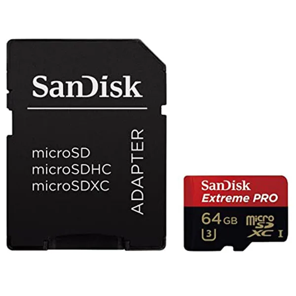 خرید کارت میکرو اس دی SanDisk Extreme Pro - ظرفیت 64 گیگابایت