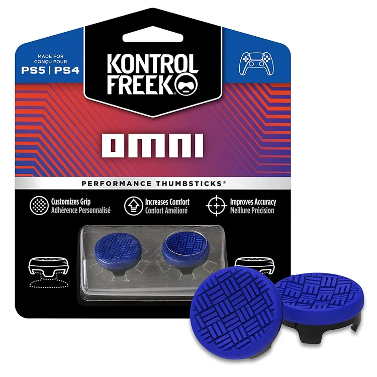 خرید روکش آنالوگ KontrolFreek مخصوص PS5 و PS4 - طرح Omni آبی