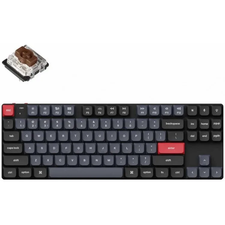 خرید کیبورد Keychron K1 Pro - بی سیم - سوییچ مکانیکی قهوه ای - نور پس زمینه RGB