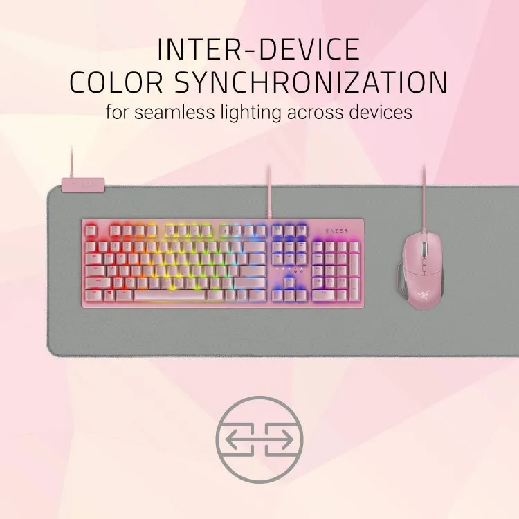 خرید موس پد Razer Goliathus Chroma - عریض - رنگ Quartz Pink
