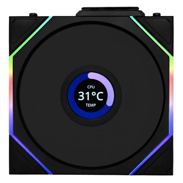 خرید فن Lian Li UNI TL LCD 120 - بی سیم - سیاه