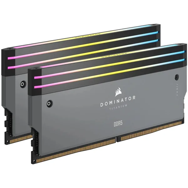 خرید رم Corsair Dominator Titanium RGB - ظرفیت 32 گیگابایت - DDR5 - پک دوتایی - مدل AMD EXPO - فرکانس 6000 مگاهرتز - CL30
