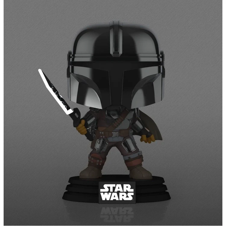 خرید عروسک POP! - شخصیت The Mandalorian با دارک سیبر از سریال The Mandalrian نسخه ویژه
