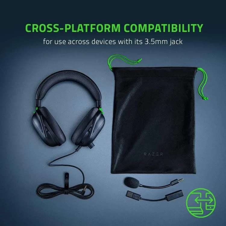 خرید هدست Razer Blackshark v2 به همراه کارت صدا