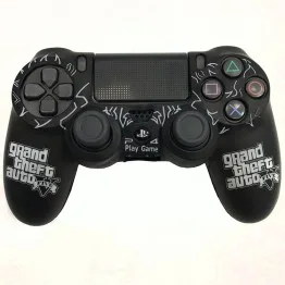 روکش کنترلر Dualshock 4 Cover Black With Skull - Code 115