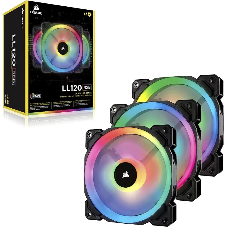 خرید فن کیس Corsair LL120 RGB - پک سه تایی با کنترل Lighting Node Pro