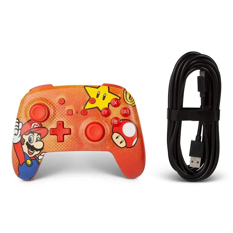 خرید کنترلر PowerA Enhanced نینتندو سوییچ - طرح Super Mario Vintage