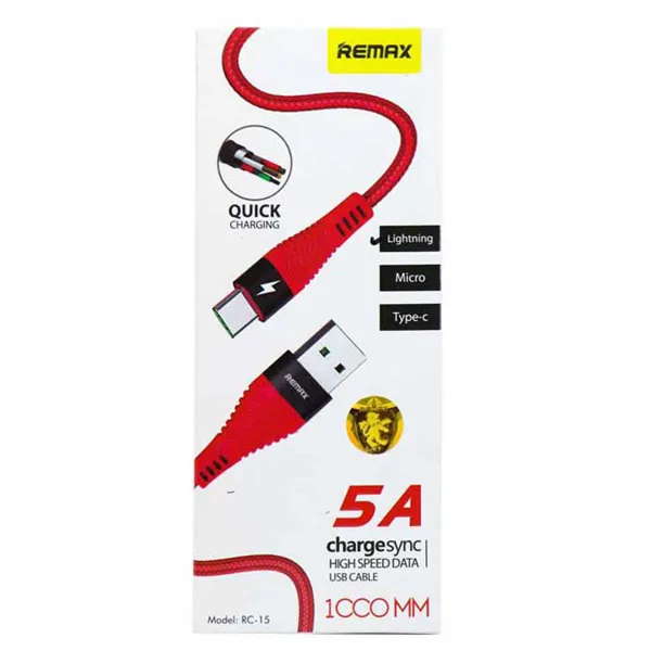 خرید کابل USB C Remax 5A