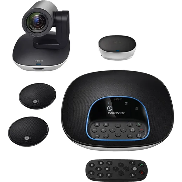 پک ویدیو کنفرانس Logitech Group با میکروفون اضافه