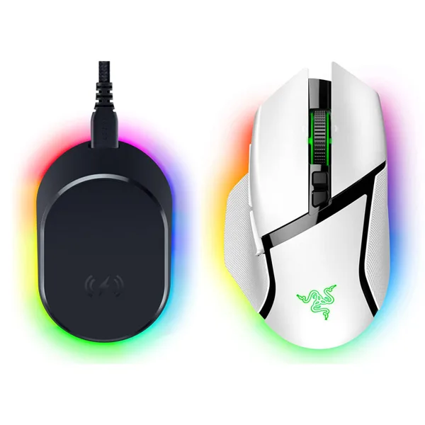 خرید موس Razer Basilisk V3 Pro + داک شارژ بی سیم - سفید