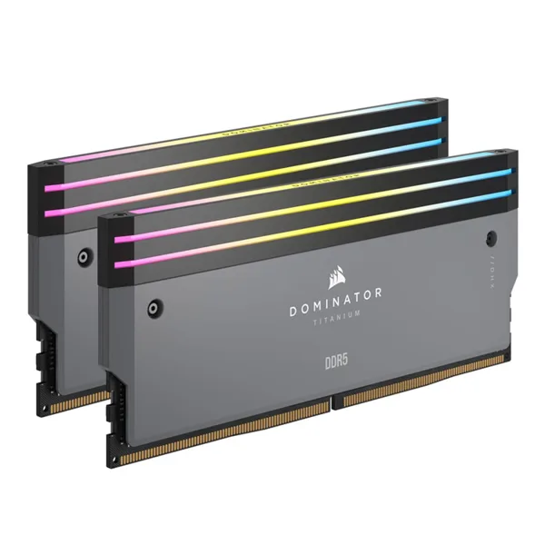 خرید رم Corsair Dominator Titanium - ظرفیت 64 گیگابایت - DDR5 - پک دوتایی - مدل AMD EXPO - فرکانس 6000 مگاهرتز - CL30 - خاکستری
