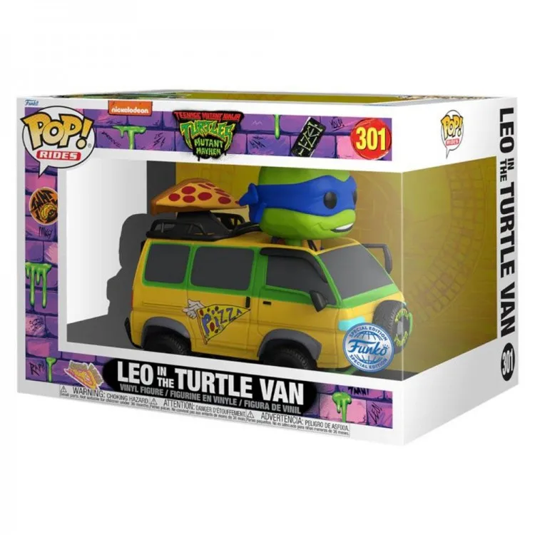 خرید فانکو پاپ Leo در ون لاک پشتی نسخه ویژه فیلم Teenage Mutant Ninja Turtles: Mutant Mayhem