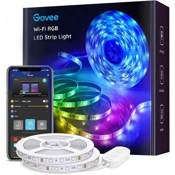 خرید لامپ نواری GoVee WiFi RGB - طول 10 متر