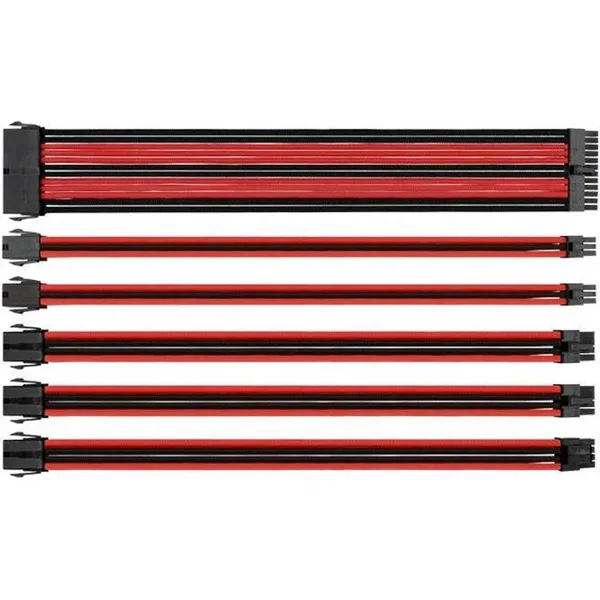 خرید کابل افزایش طول Thermaltake TTMOD - قرمز/سیاه - ۳۰۰ میلیمتر