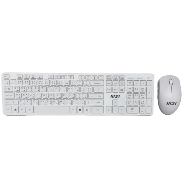 خرید موس و کیبورد MSI RF1430 - بی سیم - سفید