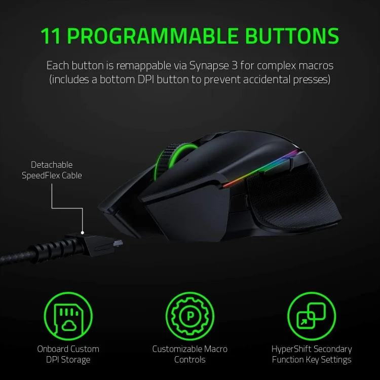 خرید موس گیمینگ Razer Basilisk Ultimate - بی سیم - سیاه