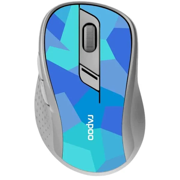خرید موس Rapoo M500 - بی سیم - آبی ارتشی