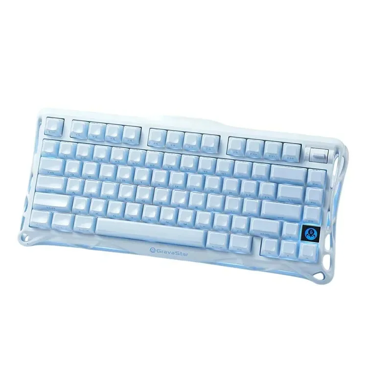 خرید کیبورد GravaStar Mercury K1 - بی سیم - سوییچ مکانیکی - رنگ Ice Blue