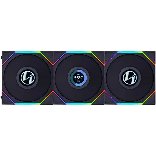 خرید فن کیس Lian Li UNI TL120 LCD - پک سه تایی - سیاه
