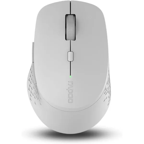 خرید موس Rapoo M300 - بی سیم - خاکستری روشن