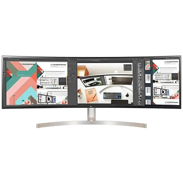 خرید مانیتور LG UltraWide 49WL95C-W - کیفیت DQHD - خمیده - سایز 49 اینچ
