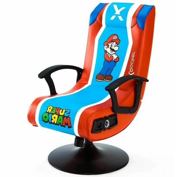خرید صندلی گیمینگ X Rocker نسخه Super Mario - آبی/قرمز