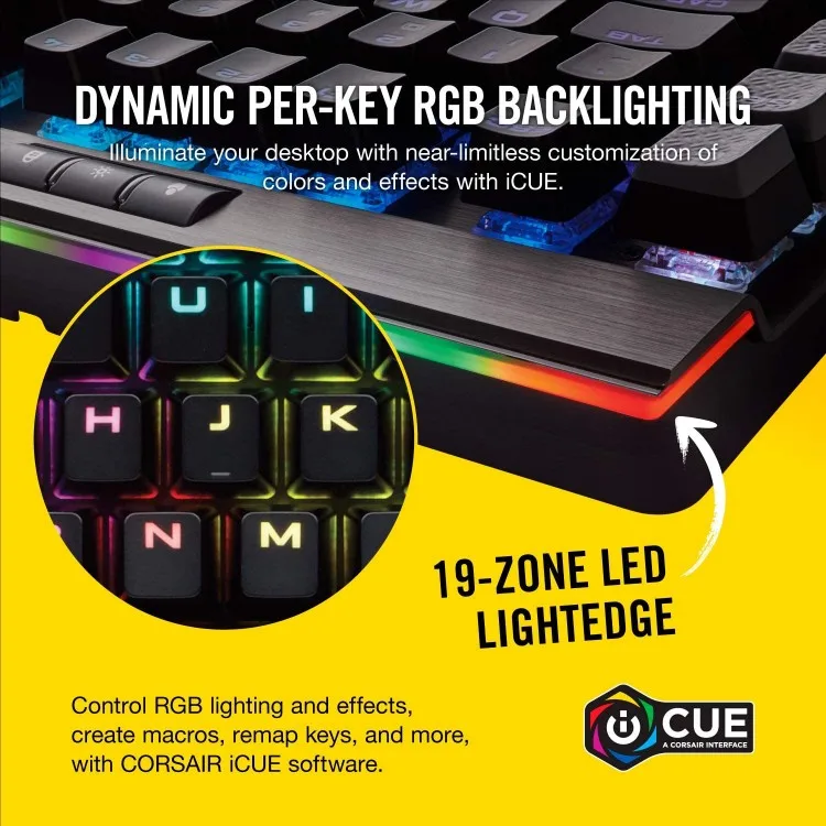 خرید کیبورد Corsair K95 RGB Platinum - سوییچ Cherry MX - سیاه
