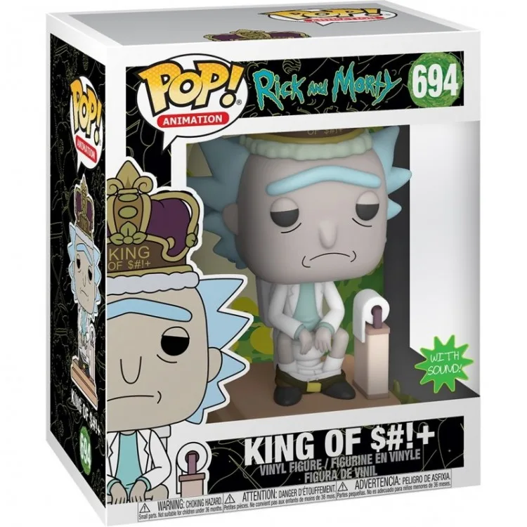 خرید عروسک POP! - شخصیت پادشاه **** از سریال Rick and Morty طول 15 سانتی متر