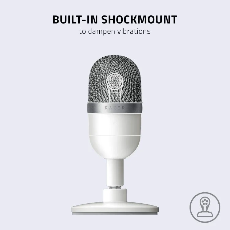 خرید میکروفون Razer Seiren Mini - رنگ Mercury White