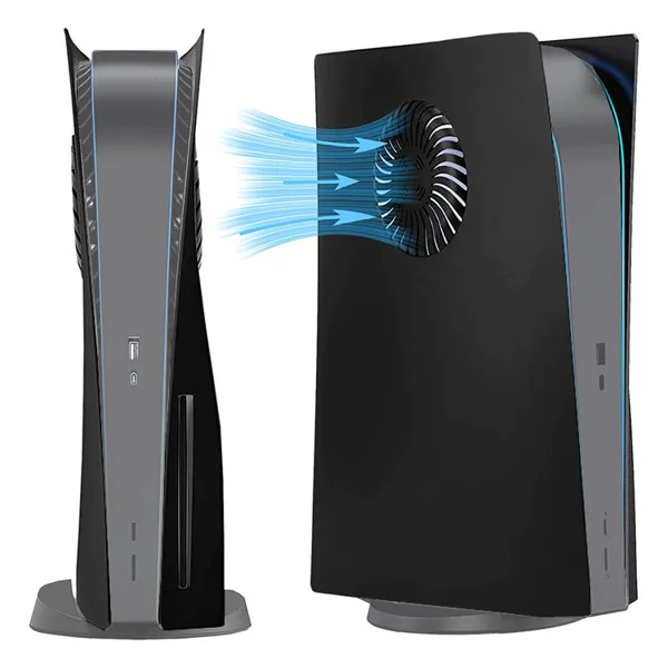 خرید فیس پلیت دارای منفذ مخصوص فن - مخصوص PS5 - سیاه