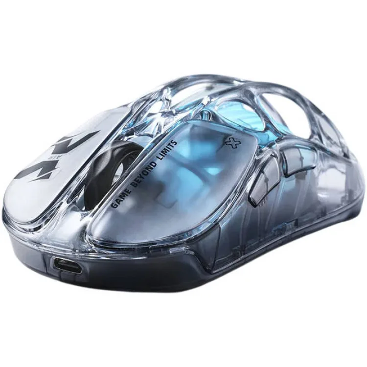 خرید موس گیمینگ بی سیم GravaStar Mercury X Air 8KHz - طرح Crystal Onyx