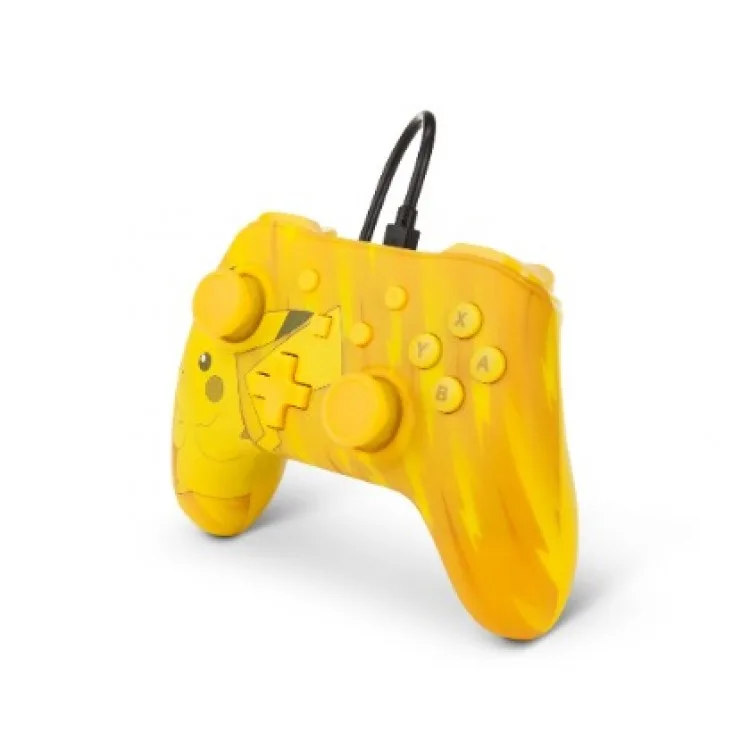 خرید کنترلر سیمی نینتندو سوییچ - طرح Static Pikachu