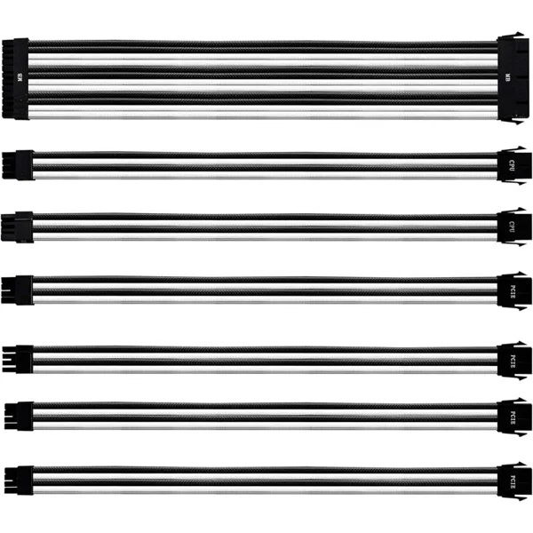 خرید پک کابل گسترش دهنده Cooler Master PVC - سیاه/سفید
