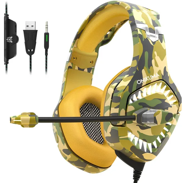 خرید هدست گیمینگ Onikuma K1B Pro خاکی