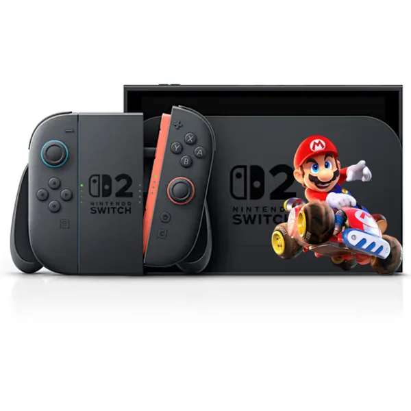 خرید نینتندو سوییچ 2 با بازی Mario Kart World - سیاه