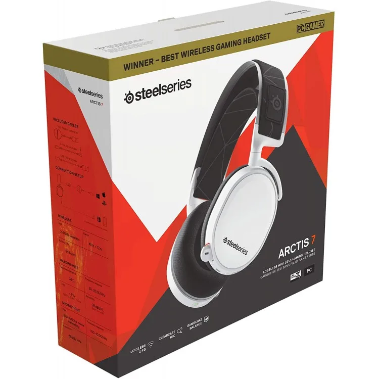 خرید هدست بی سیم SteelSeries Arctis 7 - سفید