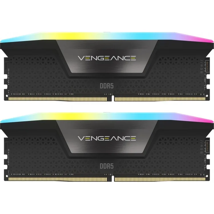 خرید رم Corsair Vengeance RGB - ظرفیت 32 گیگابایت - DDR5 - مدل Intel XMP - فرکانس 5200 مگاهرتز - CL40