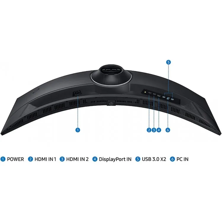 خرید مانیتور Samsung Odyssey G9 G95C - کیفیت DQHD - خمیده - سایز 49 اینچ