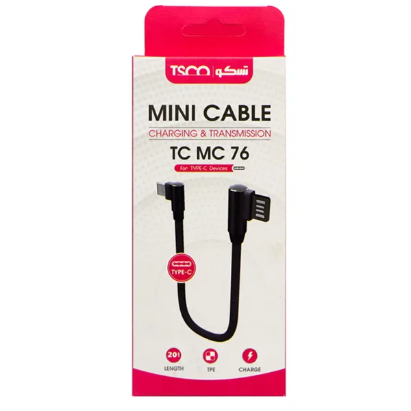 خرید کابل USB تایپ C تسکو TC-MC76