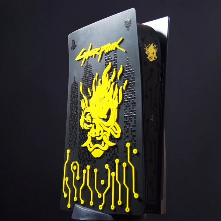 خرید فیس پلیت ViGuard برای PS5 دیسک خور - طرح بازی Cyberpunk 2077