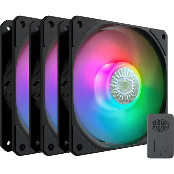 خرید فن کیس Cooler Master SickleFlow 120 ARGB - پک سه تایی - سیاه