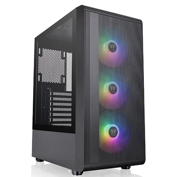 خرید کیس کامپیوتر Thermaltake S200 TG ARGB - شاسی مید تاور - سیاه