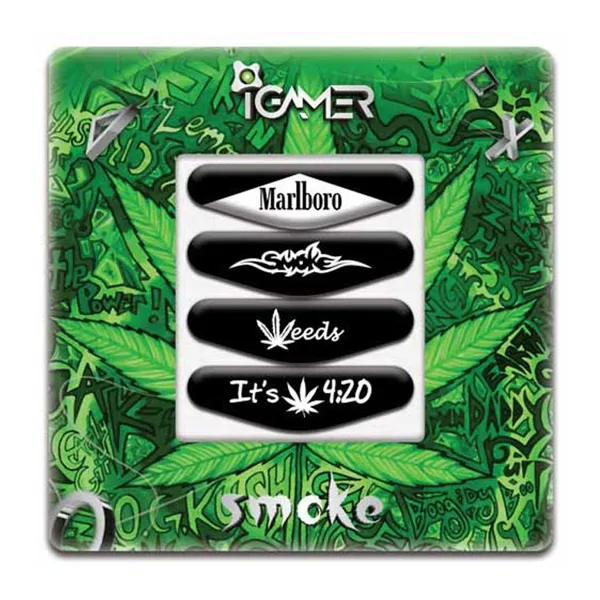خرید برچسب لایت بار کنترلر PS4- طرح Smoke