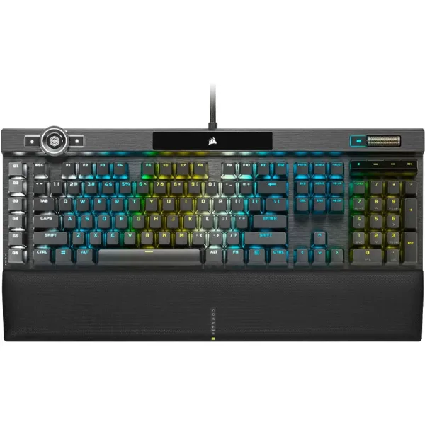 خرید کیبورد Corsair K100 RGB - سوییچ اپتیکال-مکانیکی Corsair OPX - سیاه