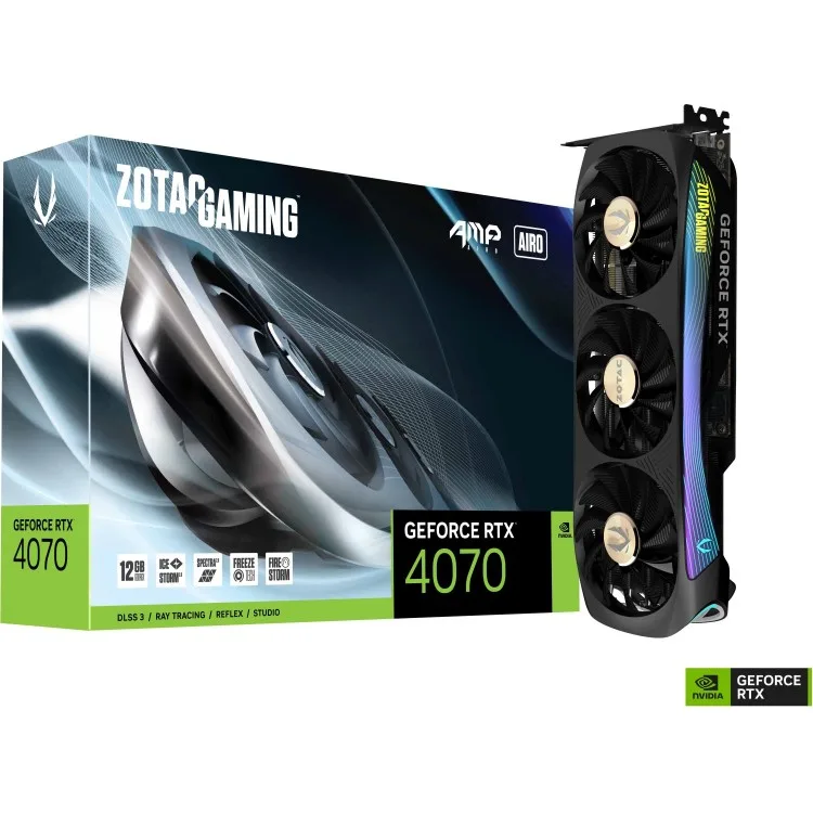 خرید کارت گرافیک ZOTAC GeForce RTX4070 AMP AIRO - حافظه 12 گیگابایت