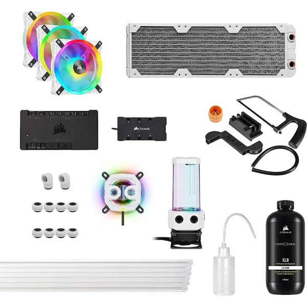 خرید کیت خنک کننده کامپیوتر Corsair Hydro X Series iCue XH305i RGB Pro - سفید